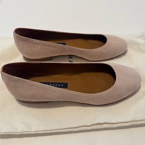 NEW Margaux Women's Pink Suede Ballet Flats Euro 35 US 5 / 5.5